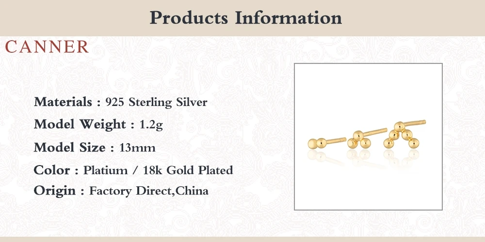 CANNER 925 Sterling Silver Šperky Pre Ženy Súbor Európskych a Amerických Náušnice Obruče Zirkón kórejský Pendientes Zlaté Šperky