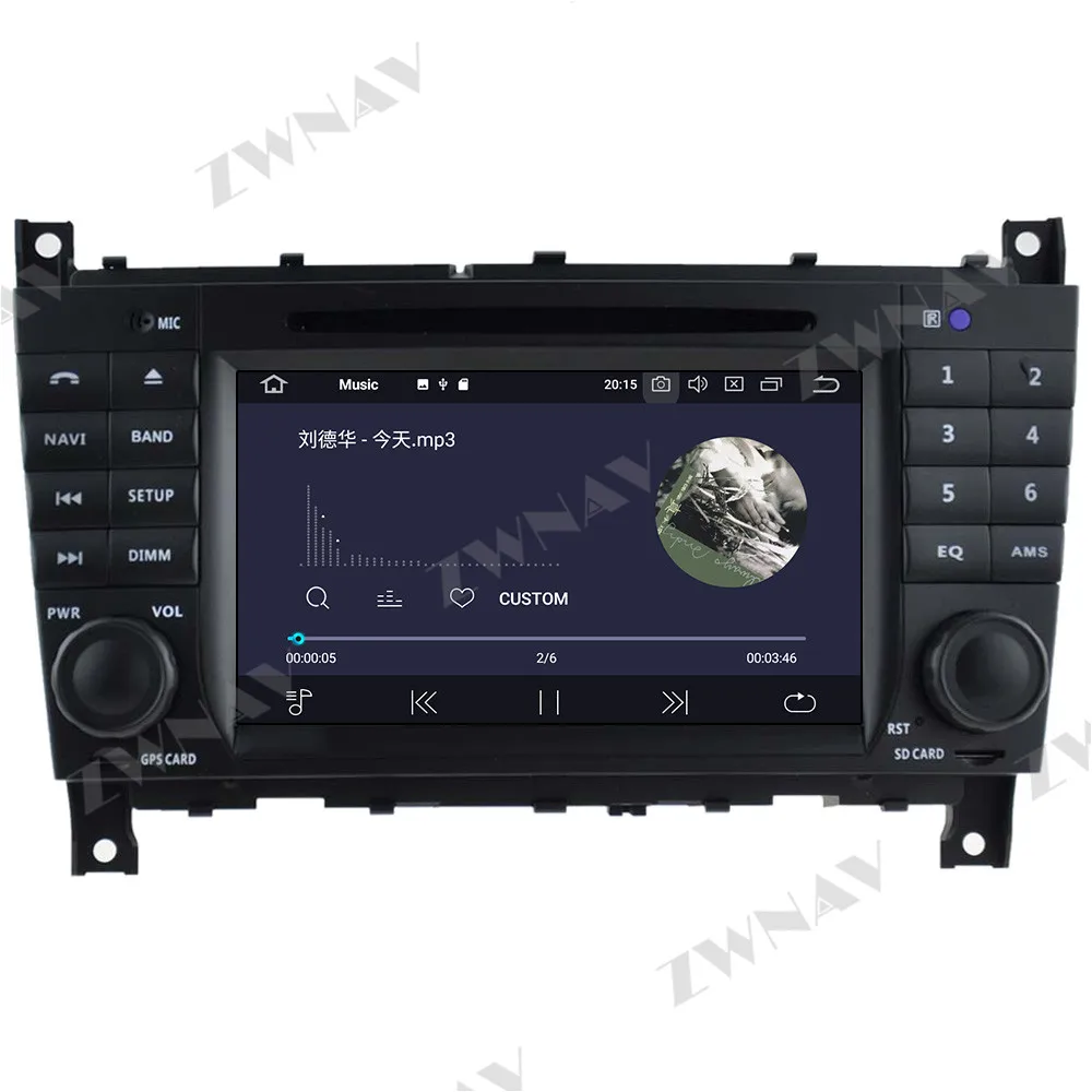 Carplay IPS 2Din Android 10 Obrazovky Pre Benz, C-Trieda W203 2004 2005 2006 2007 Auto Audio Rádio Stereo Multimediálny Prehrávač Vedúci Jednotky