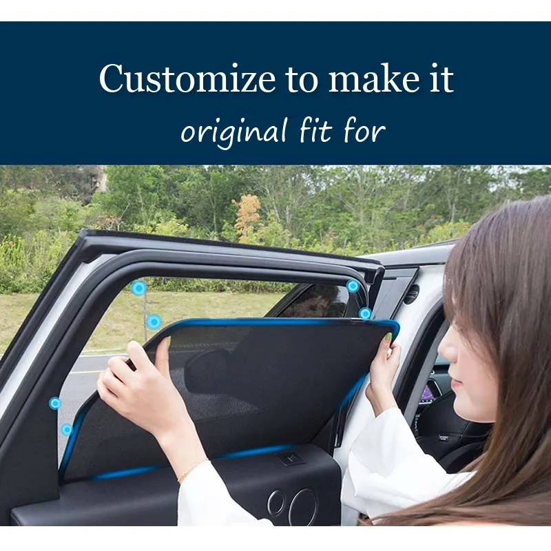 Cestovanie pre deti Magnetický UV Ochranu Auto Opony Auto Bočné Okná Slnečná Clona Štít Slnečník pre BMW 2 séria F22 - 2018