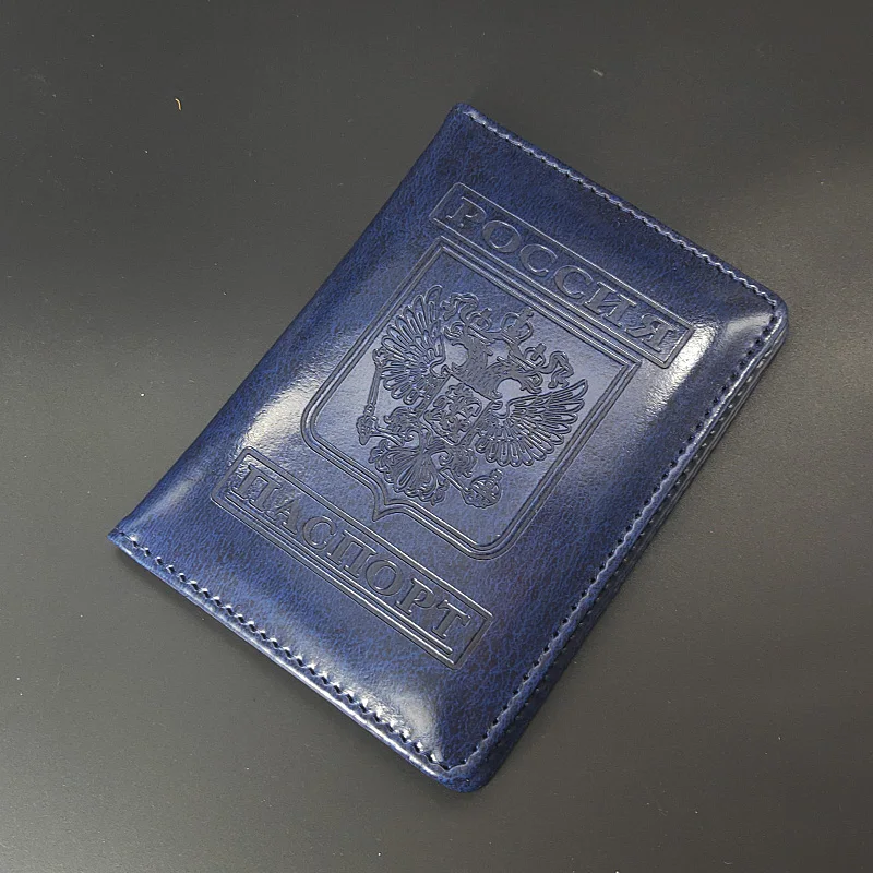 Cestovná Peňaženka Ruska, Držiteľ Pasu Dokument Organizátor Pu Kožené puzdro pre cestovný Pas Držiteľa Karty Porta Pasaporte