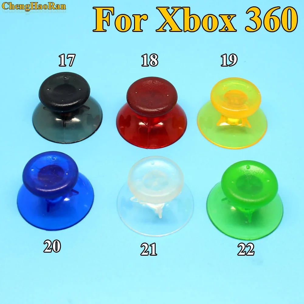 ChengHaoRan 100ks Priehľadných ovládač pre Xbox 360 Káblové / Bezdrôtové Radič Palice Spp Gamepad Úchyty Krytu 22color