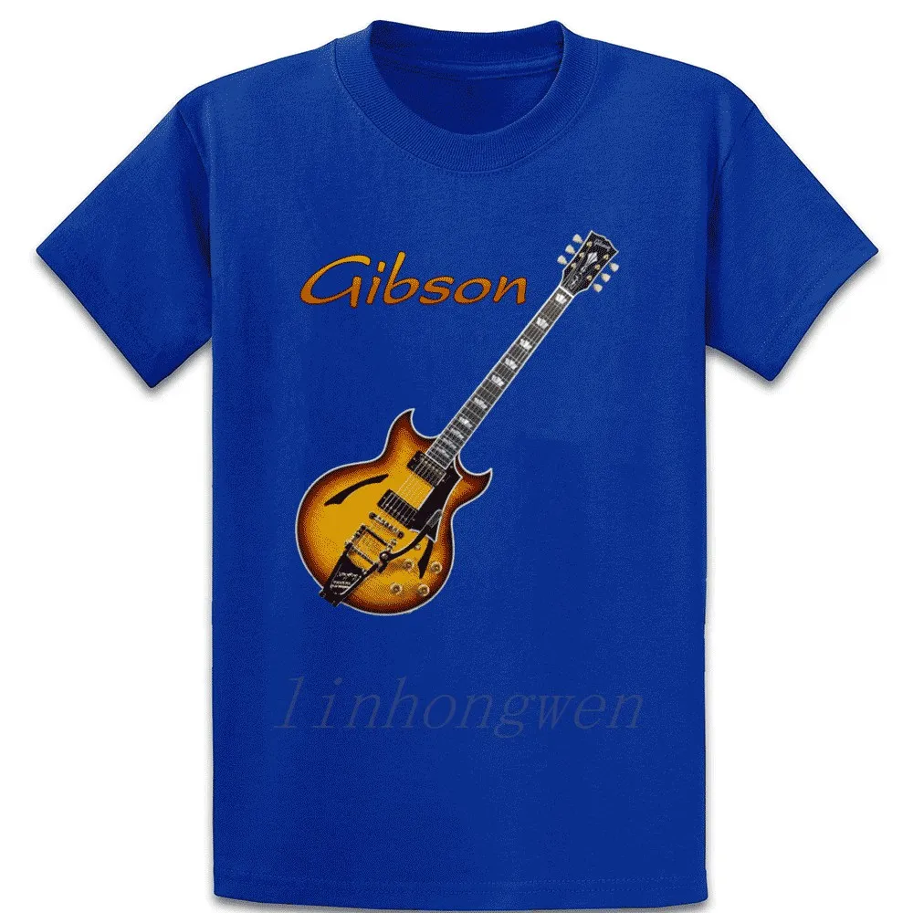 Cool_Gibson_Johnny T Shirt Priedušná Grafické Vlastné Pohode Posádky Krku Vintage Letné Bavlnené Tričko