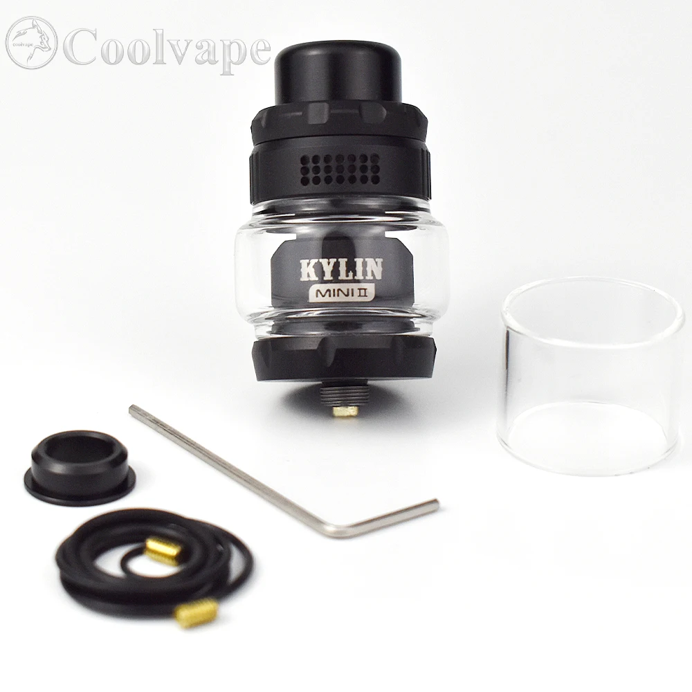 Coolvape Kylin Mini V2 RTA 3ml/5ml Kapacita Tank Top Prúdenie vzduchu Elektronická cigareta Mody single-Coil, Vape Nádrž RTA Vaper rozprašovač