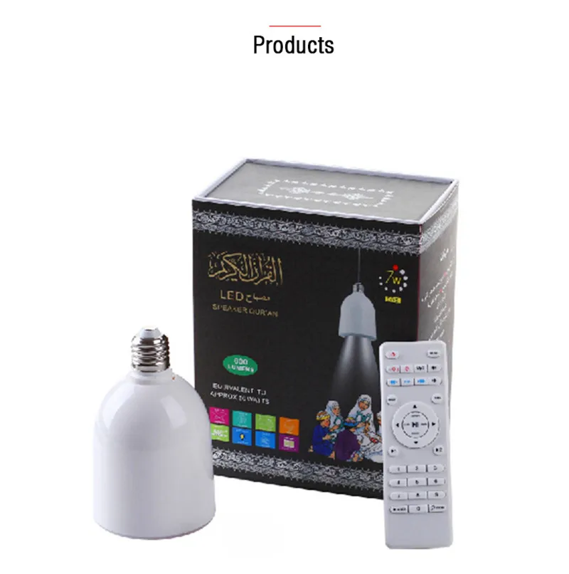 Coran Bluetooth, Reproduktory, Diaľkové Ovládanie Malé LED Nočné Svetlo Lampy Moonlight Bezdrôtový Korán, Reproduktor