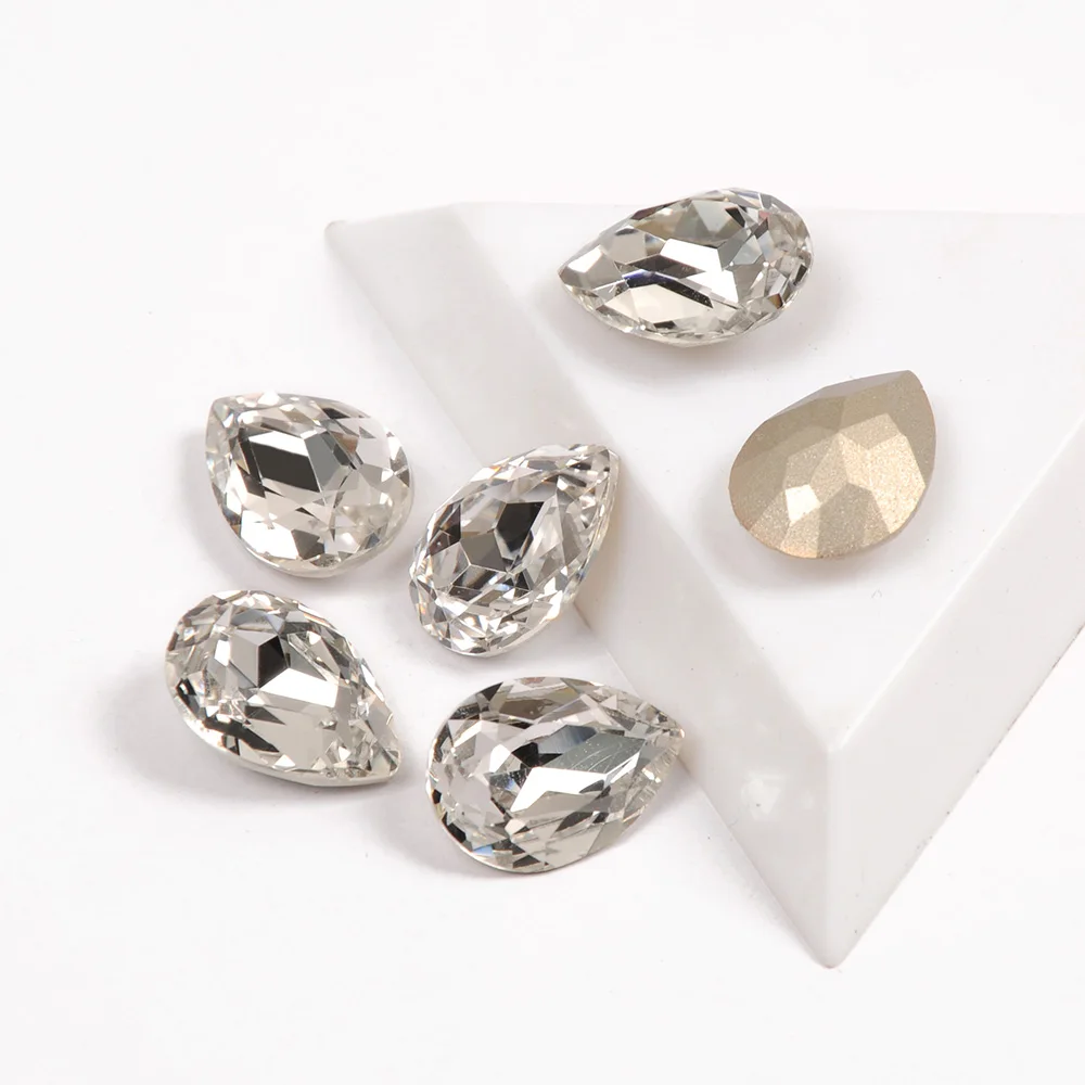 CTPA3bI Kvapky Crystal Clear Fantázie Kamienkami Šité Kryštály Pre Vyšívanie, Tanečné Šaty DIY Remesiel Aplikácie Kamene Diamant