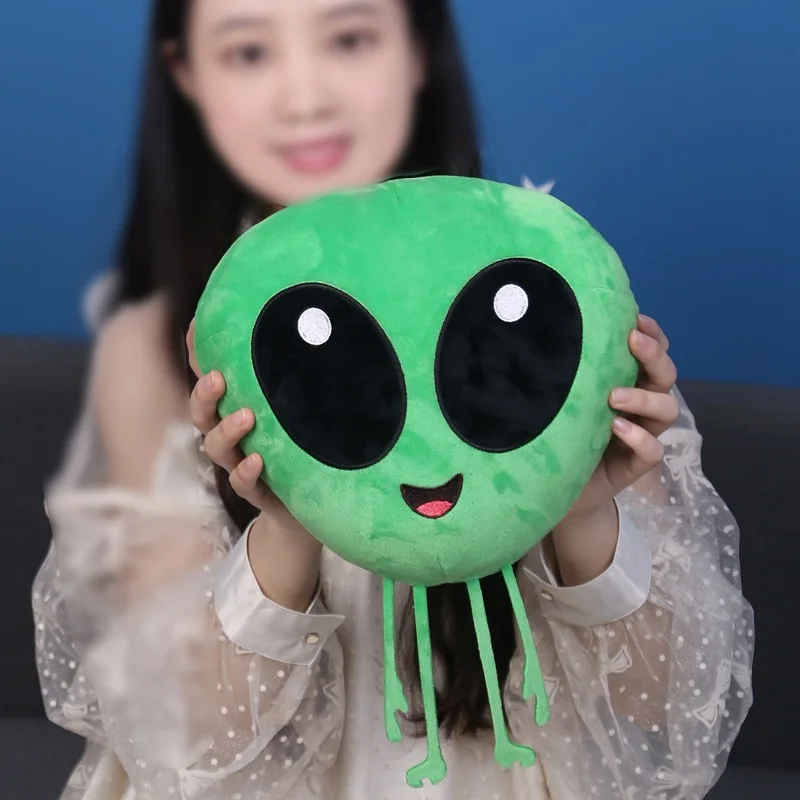 Cudzie Hračku Priateľovi Módne Zábavné A Vankúš Výraz 33 cm Dobrodružstvo Zelená Cudzinca Monster Oblečenie pre Bábiku Toy Shop Dekorácie Prívesok