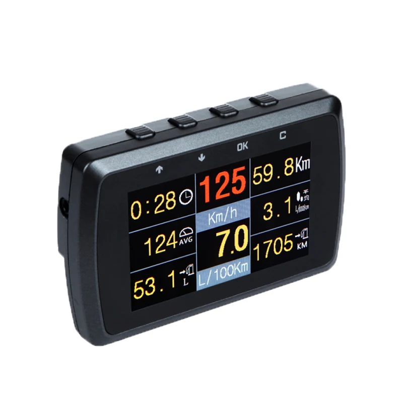 CXAT A501 Multi Funkčné Smart Auto OBD HUD Digitálny Merač Kód Poruchy Alarm Displej