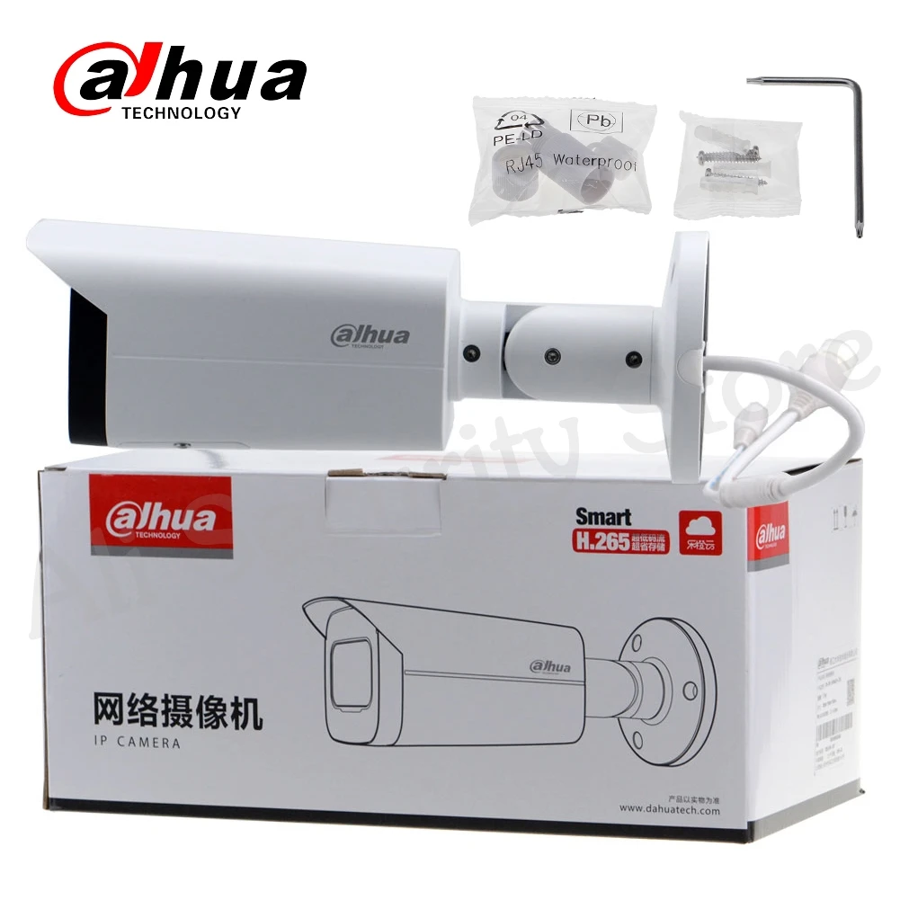 Dahua IPC-HFW4631H-ZSA 6MP IP Kamera Vstavaný Mikrofón Micro SD Kartu 2.7-13.5 mm, 5X Zoom VF Objektív PoE WDR CCTV Kamera s držiakom