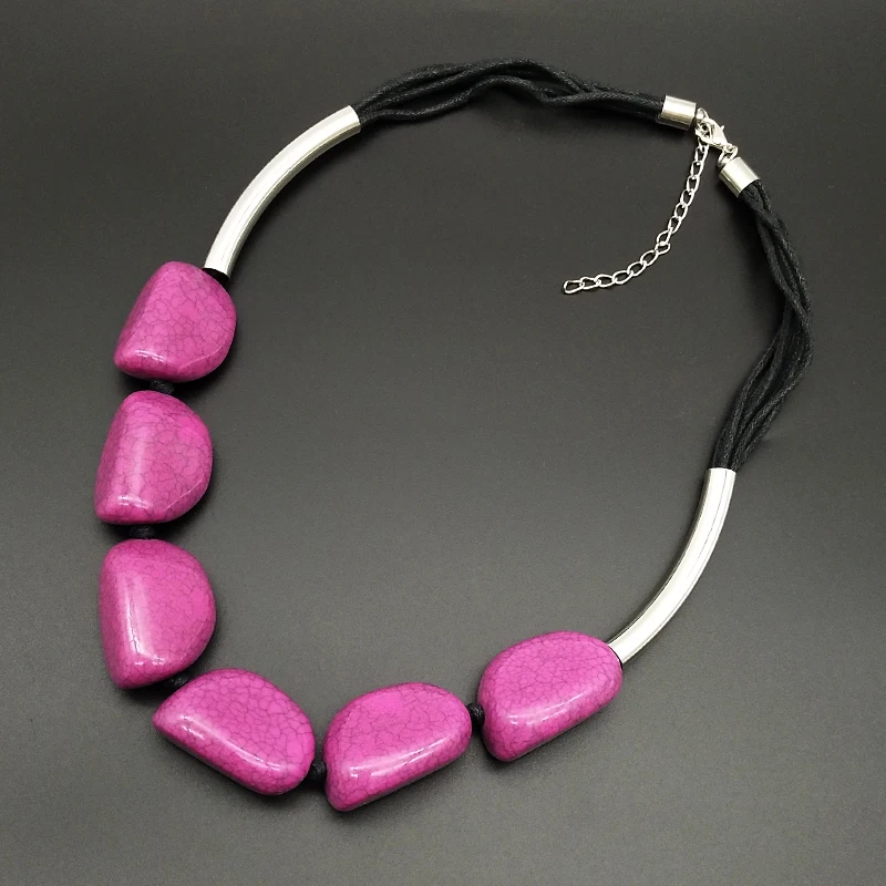 Dandie Akryl crack perličiek náhrdelníky, módne, jednoduché ženské šperky