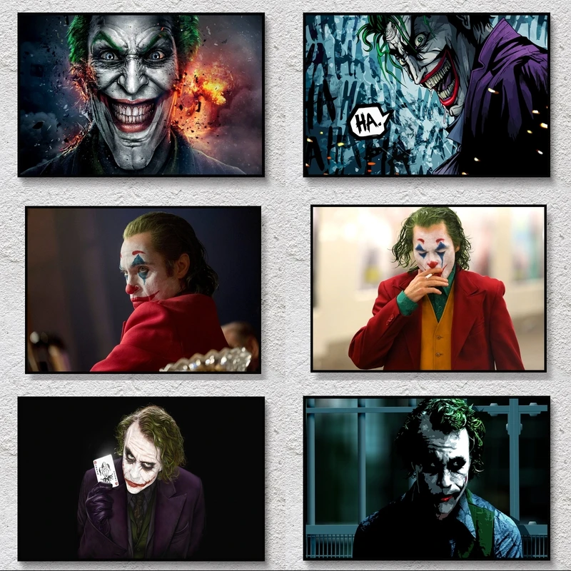 DC Film Joker Plagáty Plátne, Obrazy na Stenu Comics Wall Art Obrázky Joaquin Phoenix Filmové Plagáty