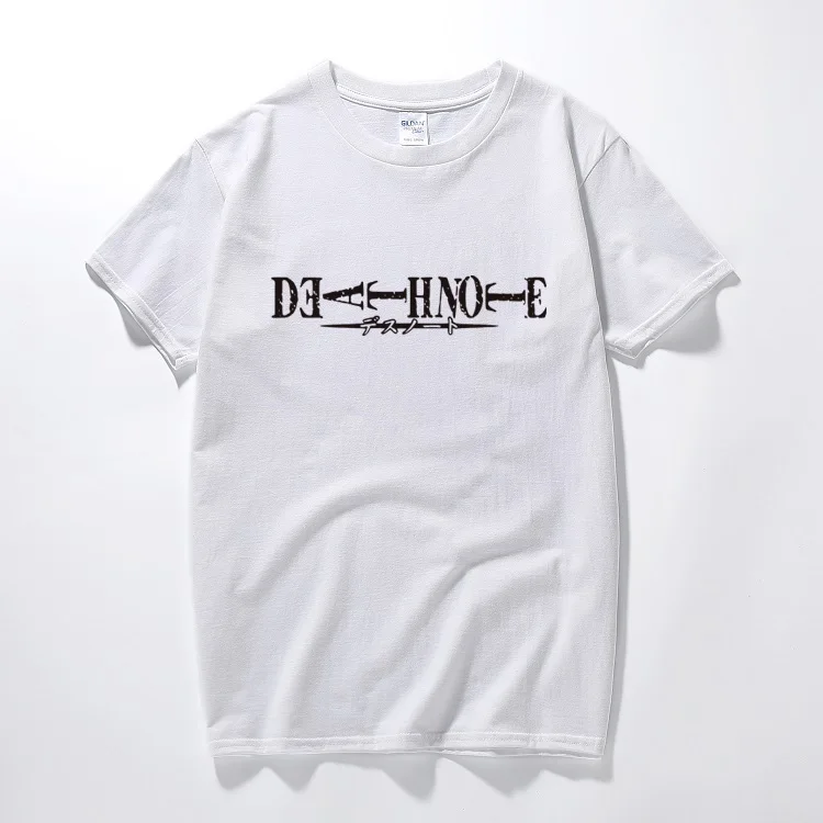 Death Note Logo Unisex tričko Letné Top Bežné Krátky Rukáv T shirt Camisetas Hombre Módne oblečenie