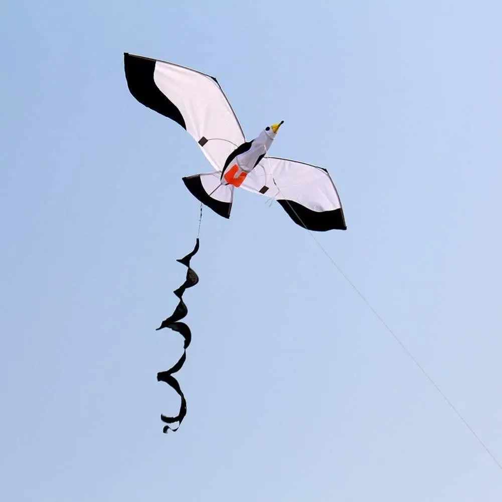 Deti Realistický 3D Seagull Kite Lietania Hra Vonkajšie Športové Zábavná Hračka s 100m Line Zábavné Športové Vzdelávacie Darčeky Pre Deti Dospelých