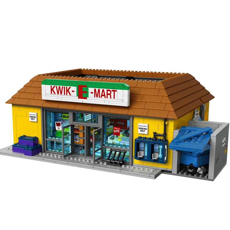 Die Simpson Domácej Serie Die Kwik-E-Mart Bau 16004 Baustein Ziegel kinder Weihnachten spielzeug Geschenk