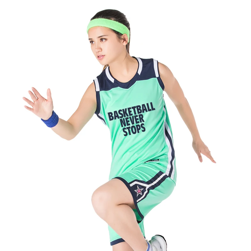 Dievča Basketbalové Dresy Jednotné Profesionálne Ženy, Športové Oblečenie College Tím Školenia Oblek Priedušná Shirts Prispôsobiť Dizajn
