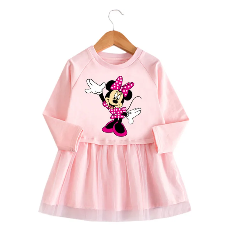 Dievčenské Šaty Letné Dievča, Dieťa, Batoľa Minnie Mickey Cartoon Šaty Deti Strany Narodeniny Baletné Šaty Princezná Roztomilý Šaty