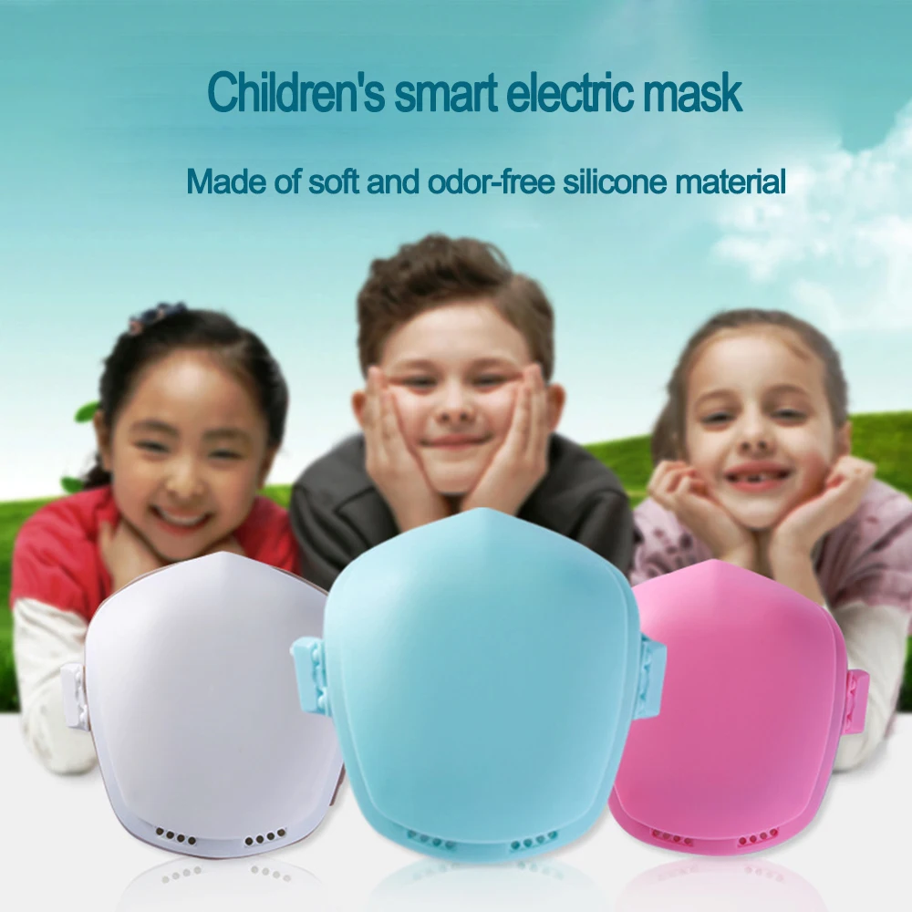 Dieťa PM 2.5 Anti Formaldehyd Dýchacích Fliters Vymeniteľné Elektrické Úst Maska Účinný čistiaci systém vzduchu nezávislý