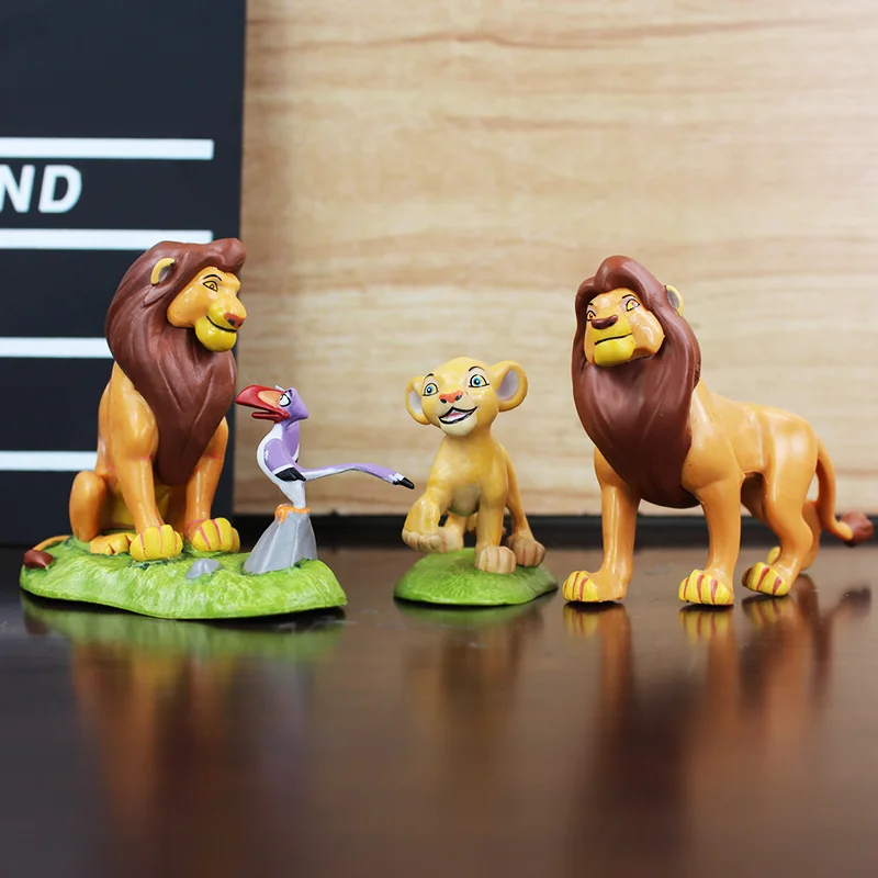 Disney 9pcs/Množstvo 5-9 cm Lion King Simba PVC Akcie Obrázok Hračka pre Deti Vianočný Darček Deti Hračky