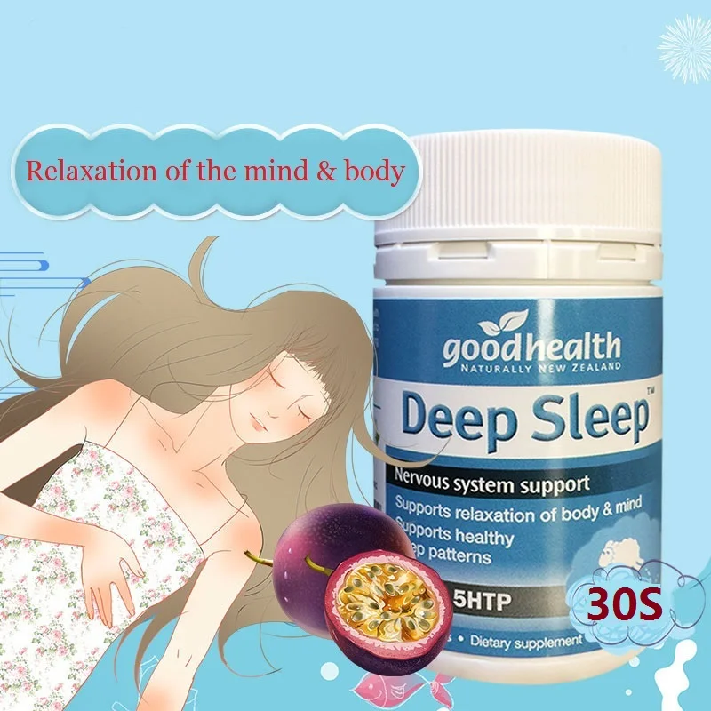 Dobrý Zdravotný stav Hlbokého Spánku 5HTP 30Cap Zmierniť Nervové Napätie, Podráždenosť Prirodzeného Spánku Podporu Nervového Systému Myseľ Telo Relax