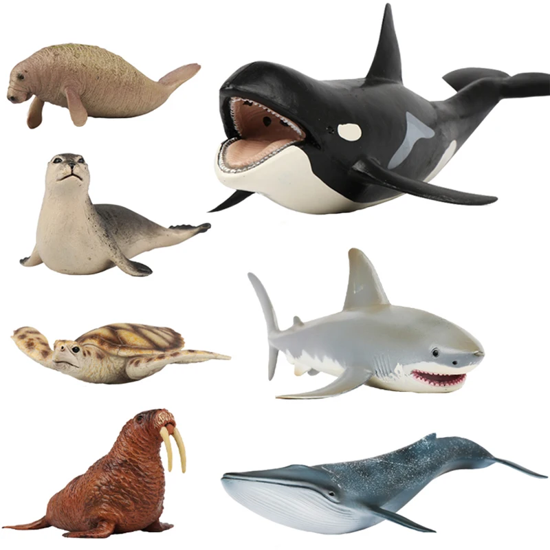 Domáce dekorácie príslušenstvo Simulácia Malý Žralok miniatúrne Ozdoby obrázok Animal Model Manatee Dolphin Figúrka domova