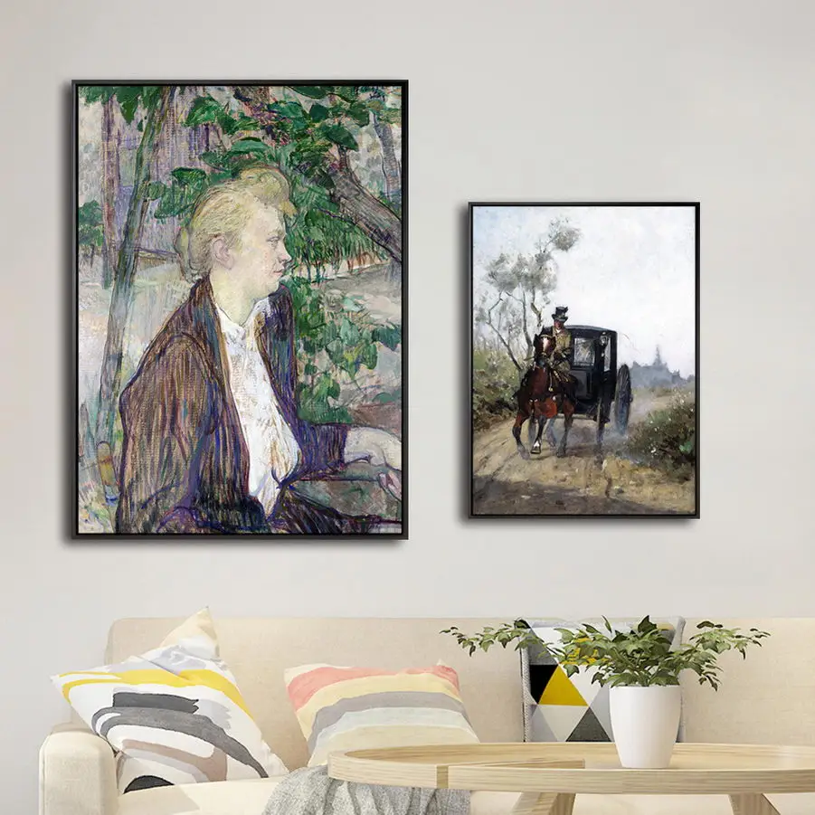 Domáce Dekorácie Vytlačiť Plátno Potlače Umeleckých obrazov na Stenu pre obývačke francúzsky Plagát Obrazy Henri De Toulouse Lautrec
