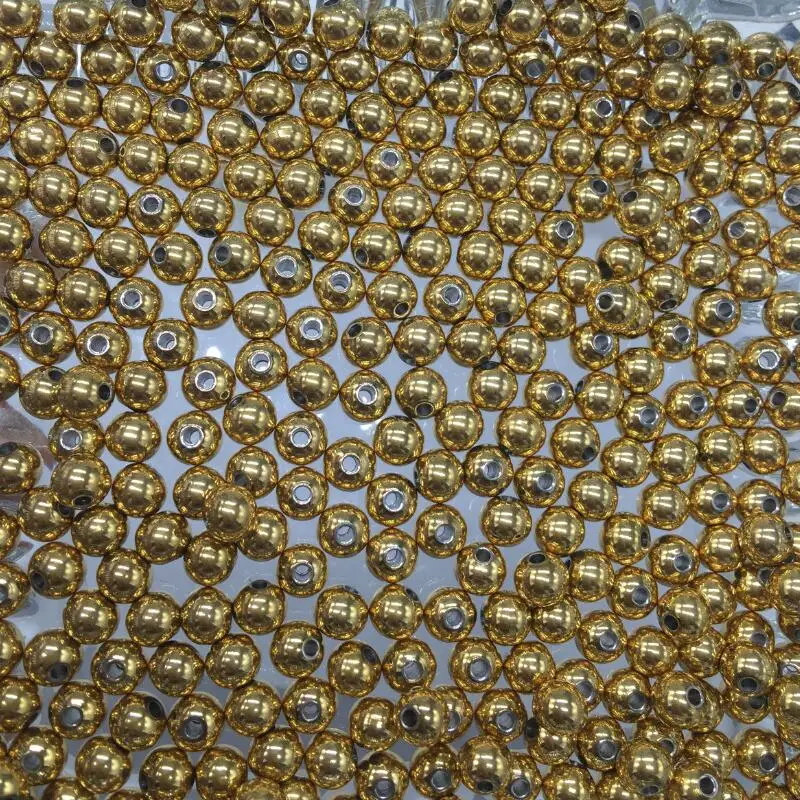 Doprava zadarmo!4 mm/6 MM/8 mm 100ks silver/gold tón Korálky z Nehrdzavejúcej Ocele korálky 6 mm šperky Hľadanie, Takže DIY Šperky