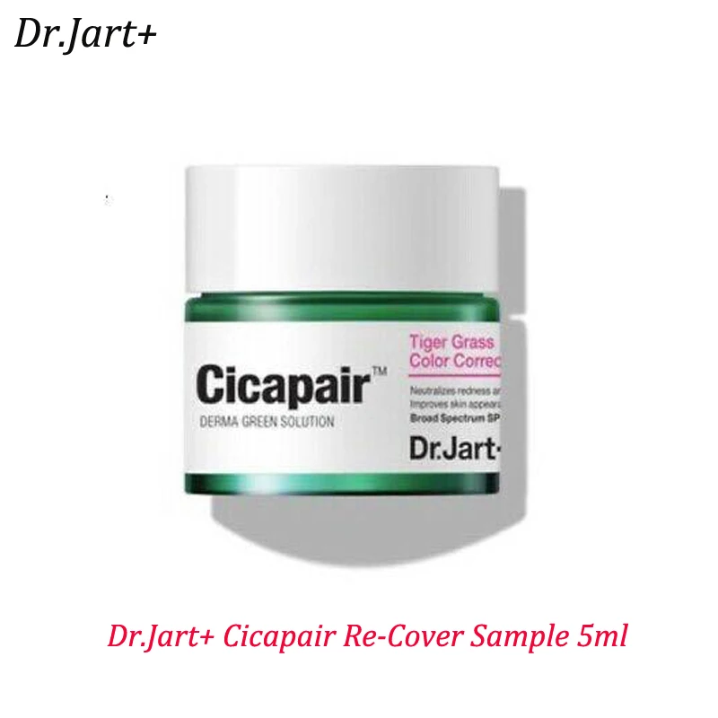 Dr. Jart+ Cicapair Re-Kryt 5ml Krém na Tvár Farba Pleti Oprava Hydratačný Krém, Pleťové Sérum, Zápal Kože Hojenie Jaziev