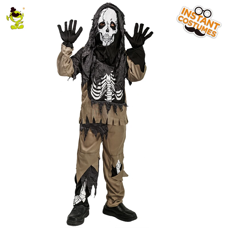 Duch Chlapca, Kostýmy Chlapca Hnedé Halloween Oblek s Kapucňou pre Dieťa je Halloween Fantázie Cosplay Kostýmy