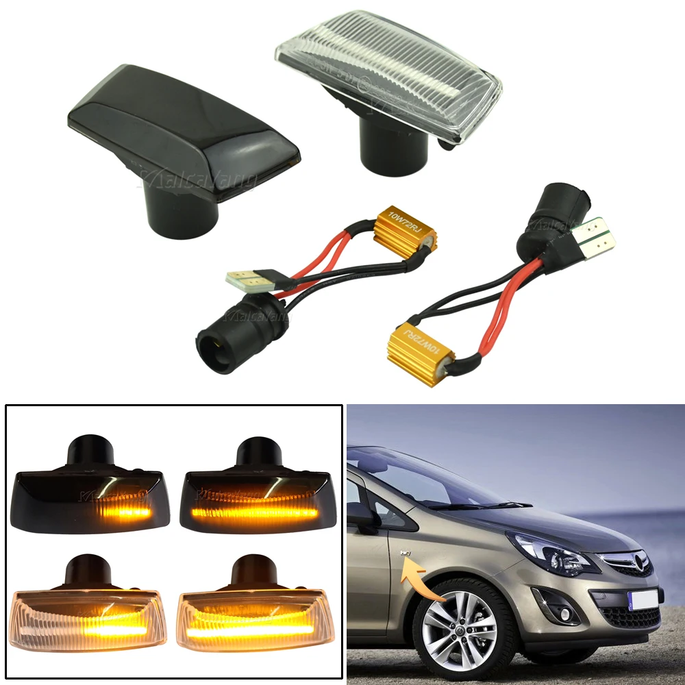 Dym LED Bočné Obrysové Svetlo Tečúcej Vody Pre Opel Astra pre Insígnie pre Astra H pre Zafira B 2005 pre Corsa D Pre Chevrolet
