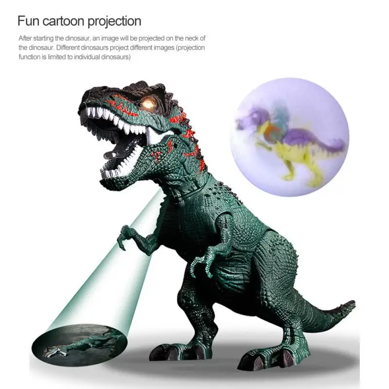 Elektrické Striekacie Tyrannosaurus Rex Hračka Nastaviť Akčné Figúrky Dinosaur Model Môže Zábavnej Komiksu Projekcie Pre Deti Darček