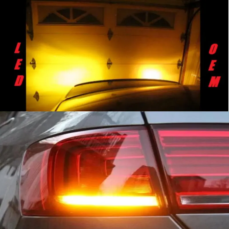 EUR Zadné zase signál žiarovka Pre Fiat Ducato Fiorino Freemont Grande Punto žltý indikátor, svetlá bau15s 7440 canbus 2pc