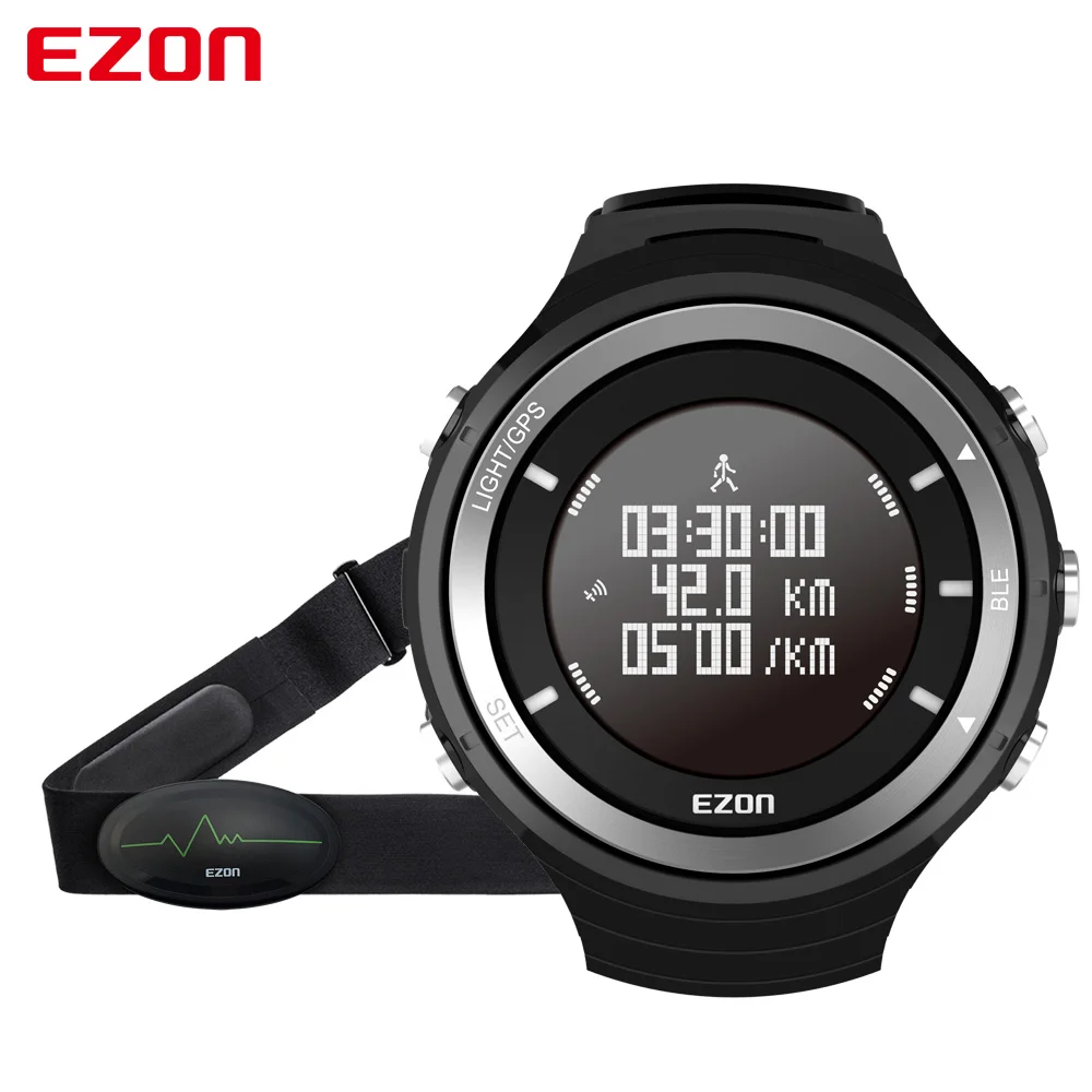 EZON G3 Smart Športové Maratón Beh Watch Bluetooth 4.0, GPS Prijímač Krokomer Srdcovej frekvencie Sledovať Náramkové hodinky Výškomer, Barometer