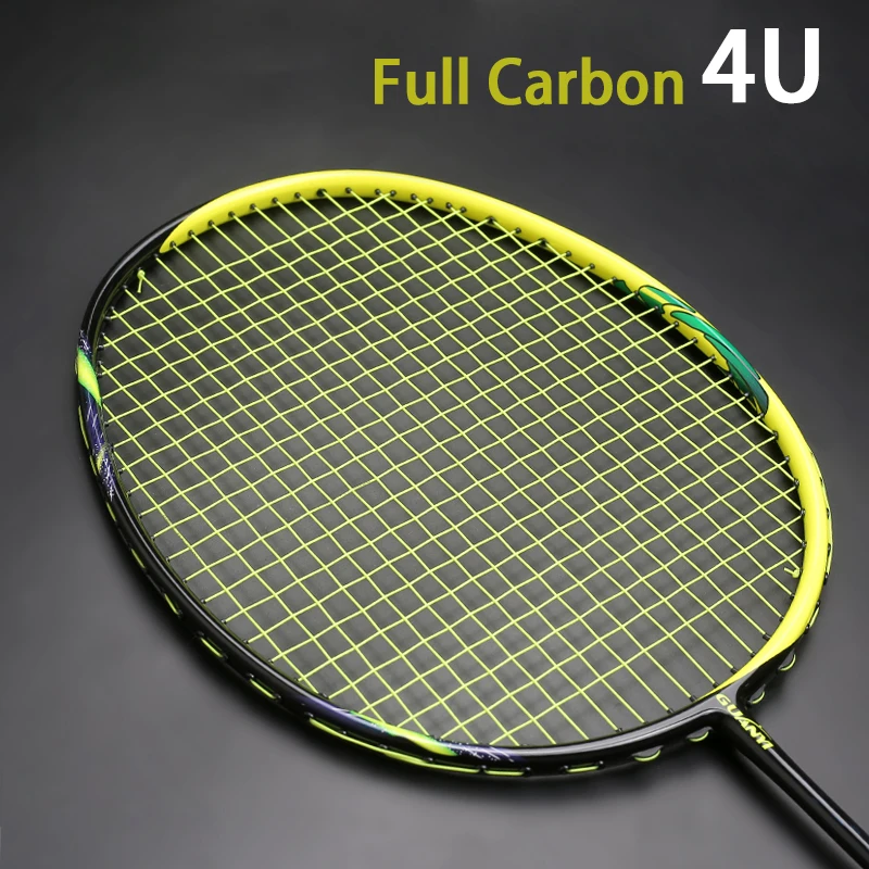 F7 Full Carbon Fiber Nenavlečené Badminton Raketa Ultralight 4U 82g Profesionálny Útok Typu Raketa Tašky S Rýchlosť Padal