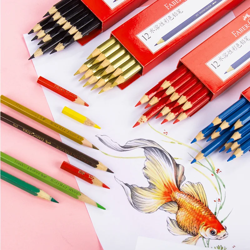 Faber Castel Vody, Farebné Ceruzky Nastaviť lapis de vr Umenie Maľba Nástroj Colores Pre Deti Ceruzka, Akvarel Detí, Školské potreby