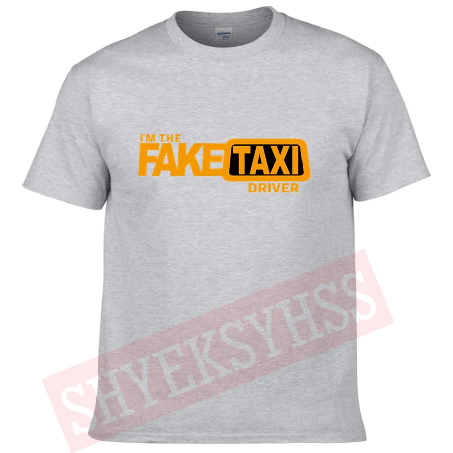 Falošné Taxi Vytlačené pánske tričko Letné Bavlnené Krátke Rukáv Top Fun Sexy Tričko Vtip Manžel Valentine Darček