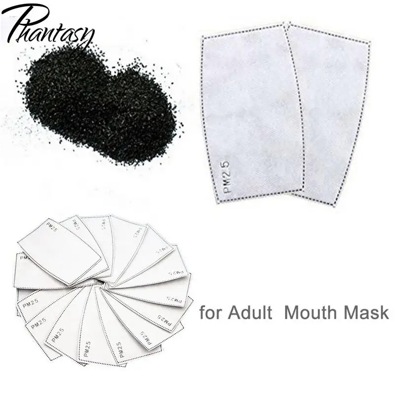 Fantazie 10pcs/Množstvo 5-vrstva Ochranný Filter Masky Filtra PM2.5 Dospelých Dieťa Maska Čip Prachotesný Haze Prevencia