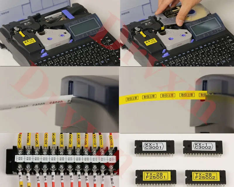 Farebná Páska Kazety kazety MK-RS100B(3604B001)Kompatibilný Drvxin-01 Pre Elektronické Písma Tlačiarne MK1500,M-1PRO IV,MK2500