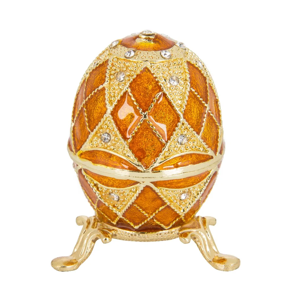 FLETCHER Značky Kovové Nádherné Malé Faberge Vajcia pre Domáce Dekorácie