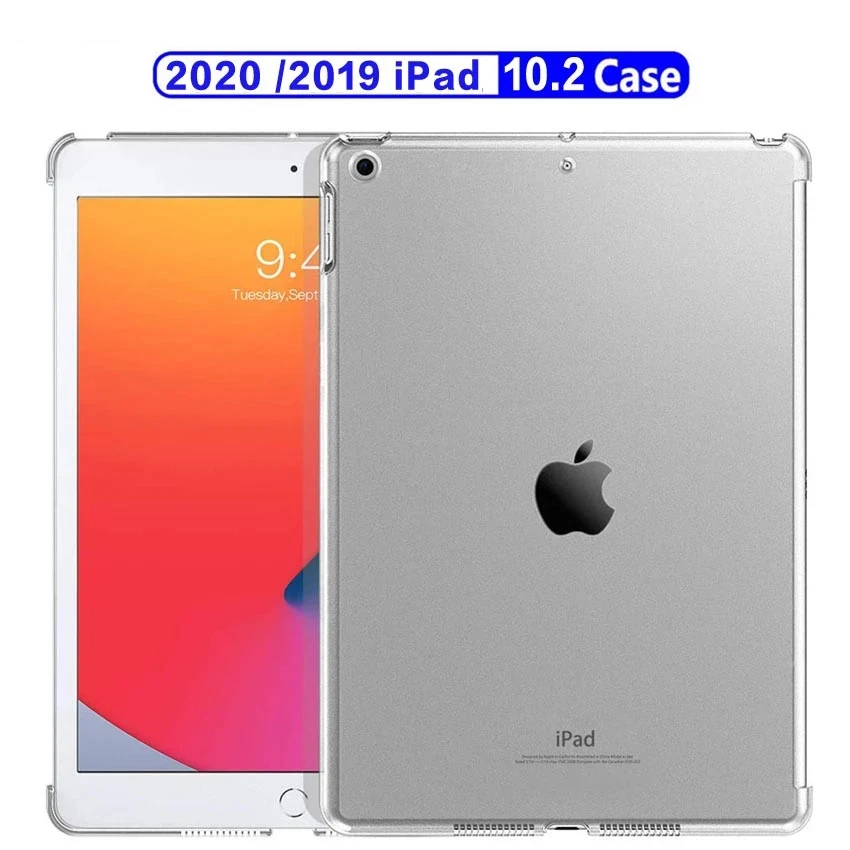Funda iPad 7. 8. Generácie puzdro pre Apple iPad 10.2 2019 2020 Shockproof silikónové puzdro pre iPad 7 8 flexibilný, transparentný capa