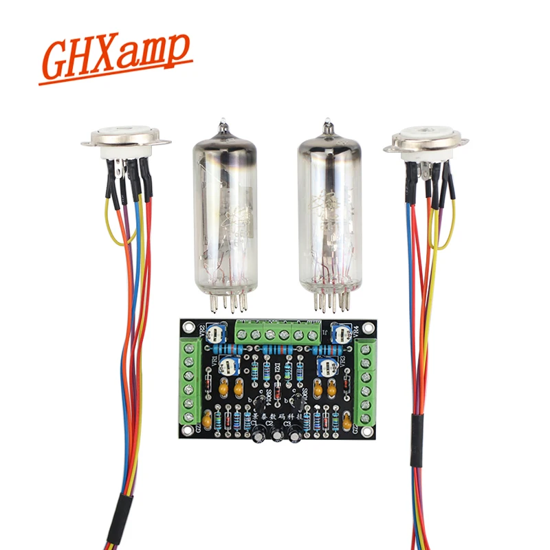 GHXAMP 6E2 cat eye trubice indikátor ovládač doske auta Dual Channel fluorescenčné indikátor úrovne jednotky zosilňovač DIY modifikácia
