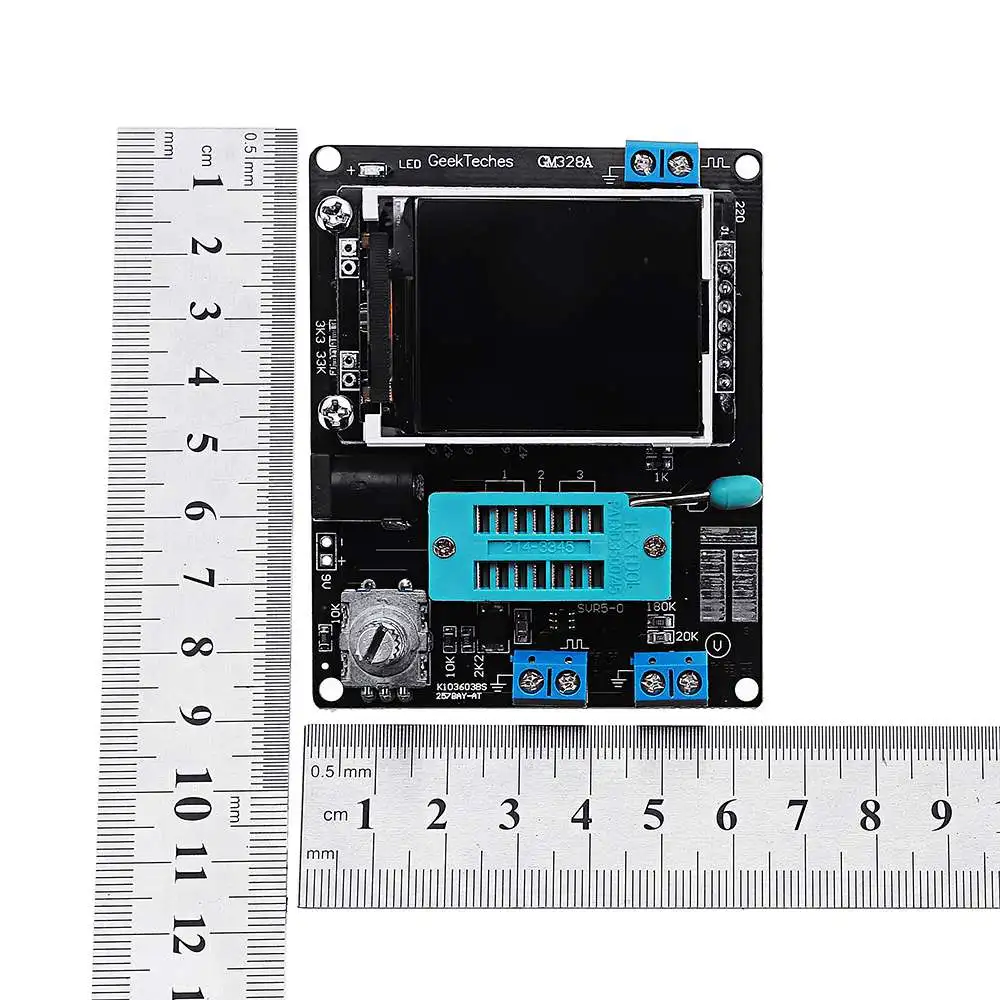 GM328A LCD Tranzistor Tester Diódu, ESR Meter PWM Square Wave Generátor Spájkované Modul
