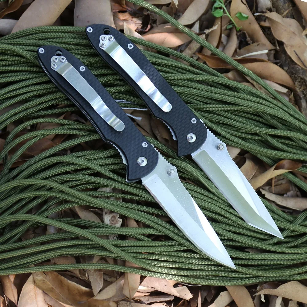 GODFUR ST-02 skladací nôž Multifunkčné kuchynské ovocie Nôž G10 rukoväť Outdoor camping lov prežitie nože vreckové EDC nástroje