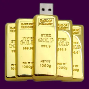 Gold Bar 2.0 Usb Creativo 8 GB 16 GB 32 GB Usb Flash Disk Kovové Tlačidlo Pen Drive 64 GB kl ' úč Flash Memory Stick Man Darček Darčeky
