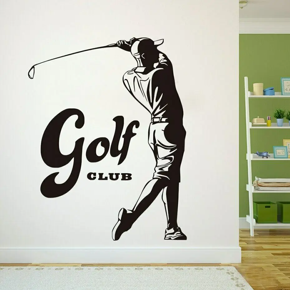 Golf Športové Hry Stenu Obtlačok na Golf Club Dekor Hráčov Golfu Samolepky na Stenu Vodotesný Pre Spálne Vinyl na Stenu Dekor nástenná maľba X241