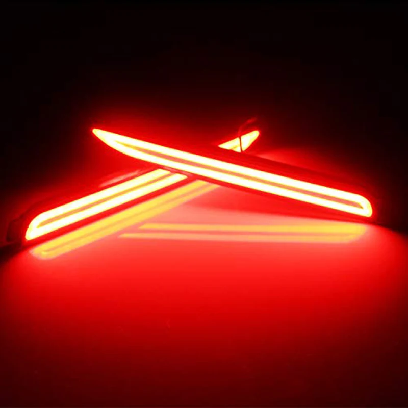 Gtinthebox 3D Optický Červená LED Zadný Nárazník Reflektory, Brzdový zadné Svetlá Lámp pre Lexus RC250 RC350 je-F GX470 Toyota REIZ Sienna