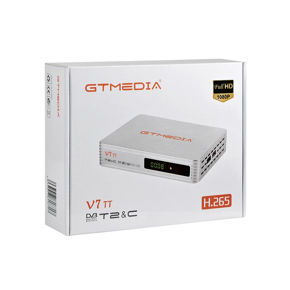 Gtmedia V7 TT DVB-T/T2/DVB-C/J. 83B 1080P Full HD Podpora 4G dongle s USB Wi-Fi Pamäť 1G Bitov Podporu H. 265 YouTube