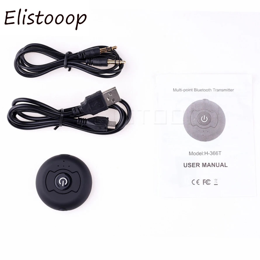 H-366T Multi-prístupu Bezdrôtovej Audio Vysielač Bluetooth Stereo Hudby Dongle Adaptér Pre TV Smart PC, MP3 Bluetooth4.0 A2DP