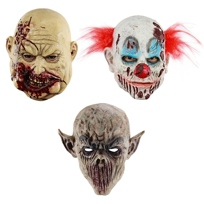 Halloween Horror Klaun Maska pre Maškaráda Halloween Party Plnej Latexové Masky Uniknúť Zdobiť Strany Maska pre Dospelých