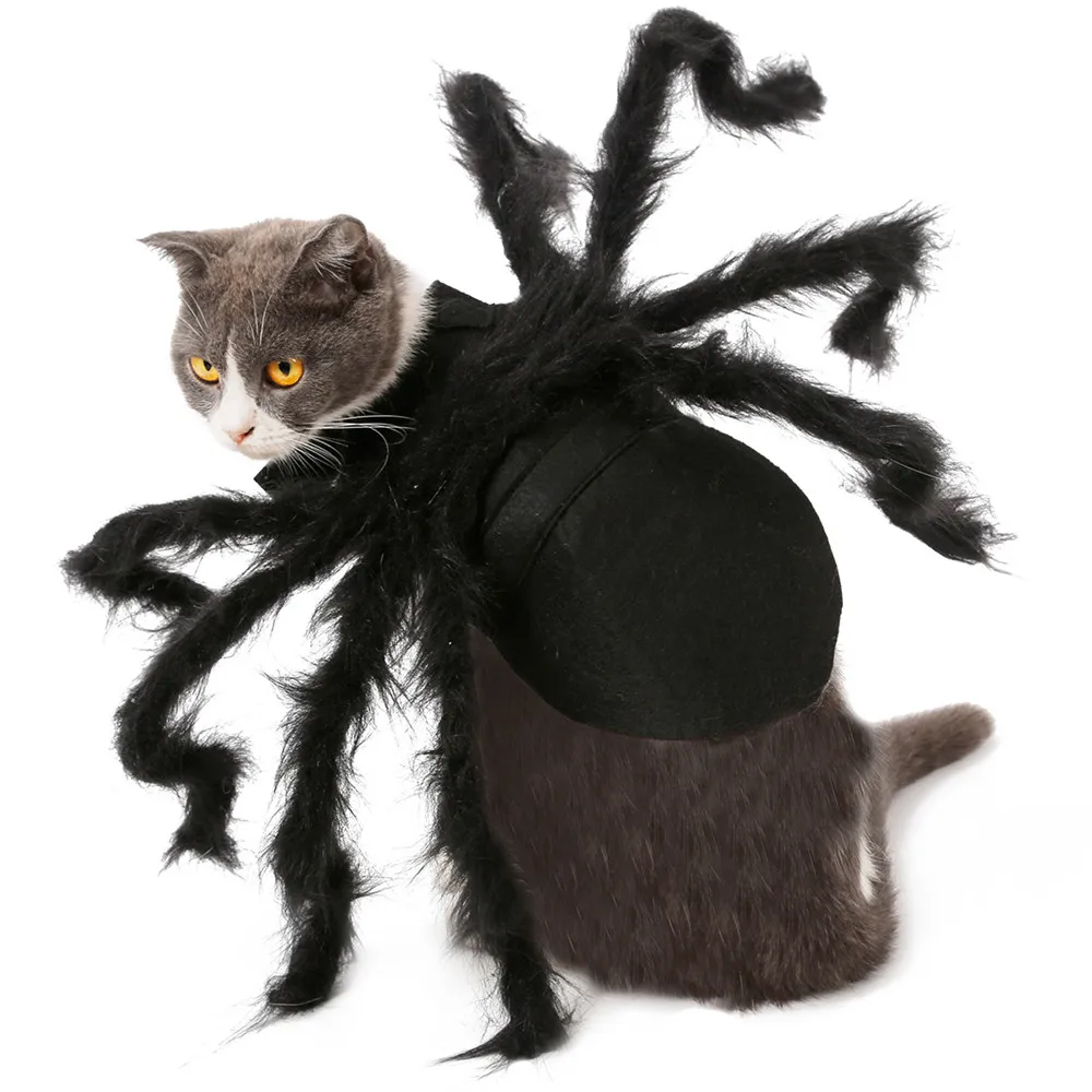 Halloween Psa Oblečenie Plyšové Spider Dresing Pre Malé Psy, Mačky Cosplay Zábavné Strán Šteňa Kostým Pre Chihuahua Yorkie