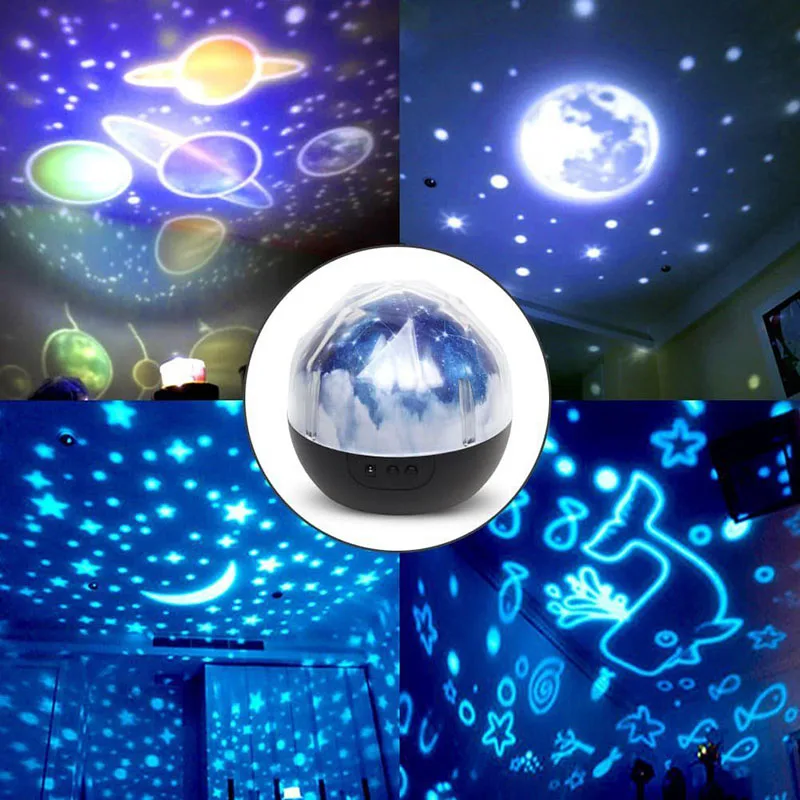 Halolo Novinka Svetelný Hračky Romantický Hviezdne Nebo LED Nočné Svetlo Projektora USB Nočné Svetlo Tvorivé Narodeniny Hračky Pre Deti,