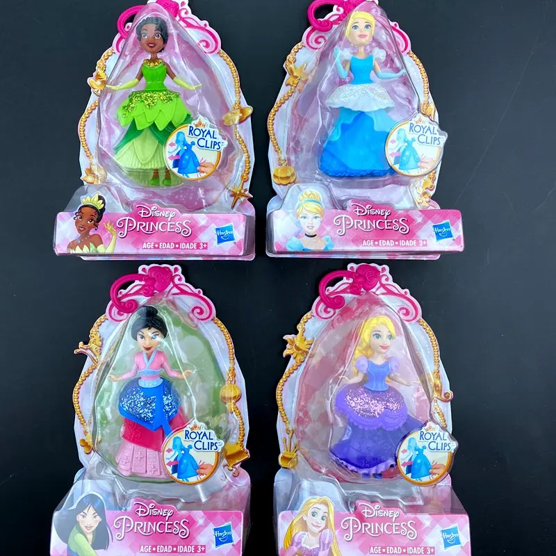 Hasbro Princezná Malé Bábiky s Royal Klipy Belle Popoluška Módny Sortiment Narodeniny Vianočný darček Dievča, Dieťa, Hračky
